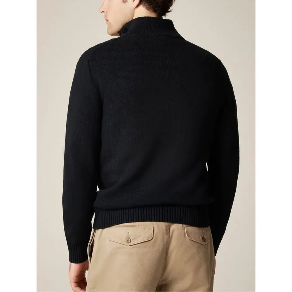 J.CREW Heritage 100% Cotton Half Zip Sweater Quarter Zip Men’s Size Small